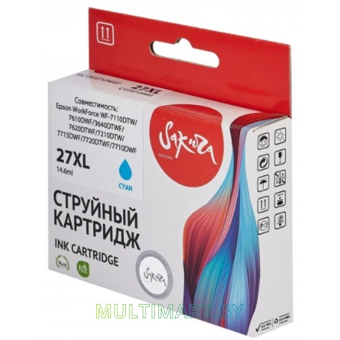 Картридж Sakura Printing C13T27124022